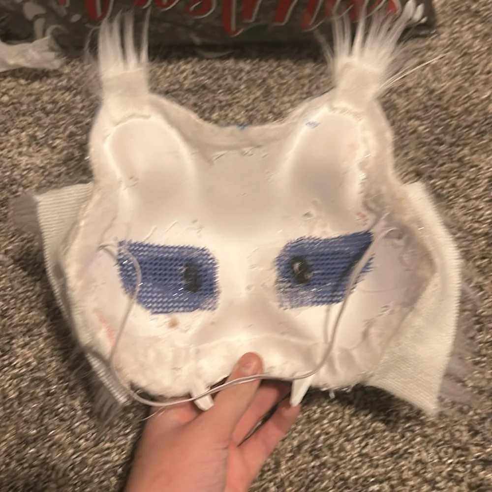 Blue cat mask!